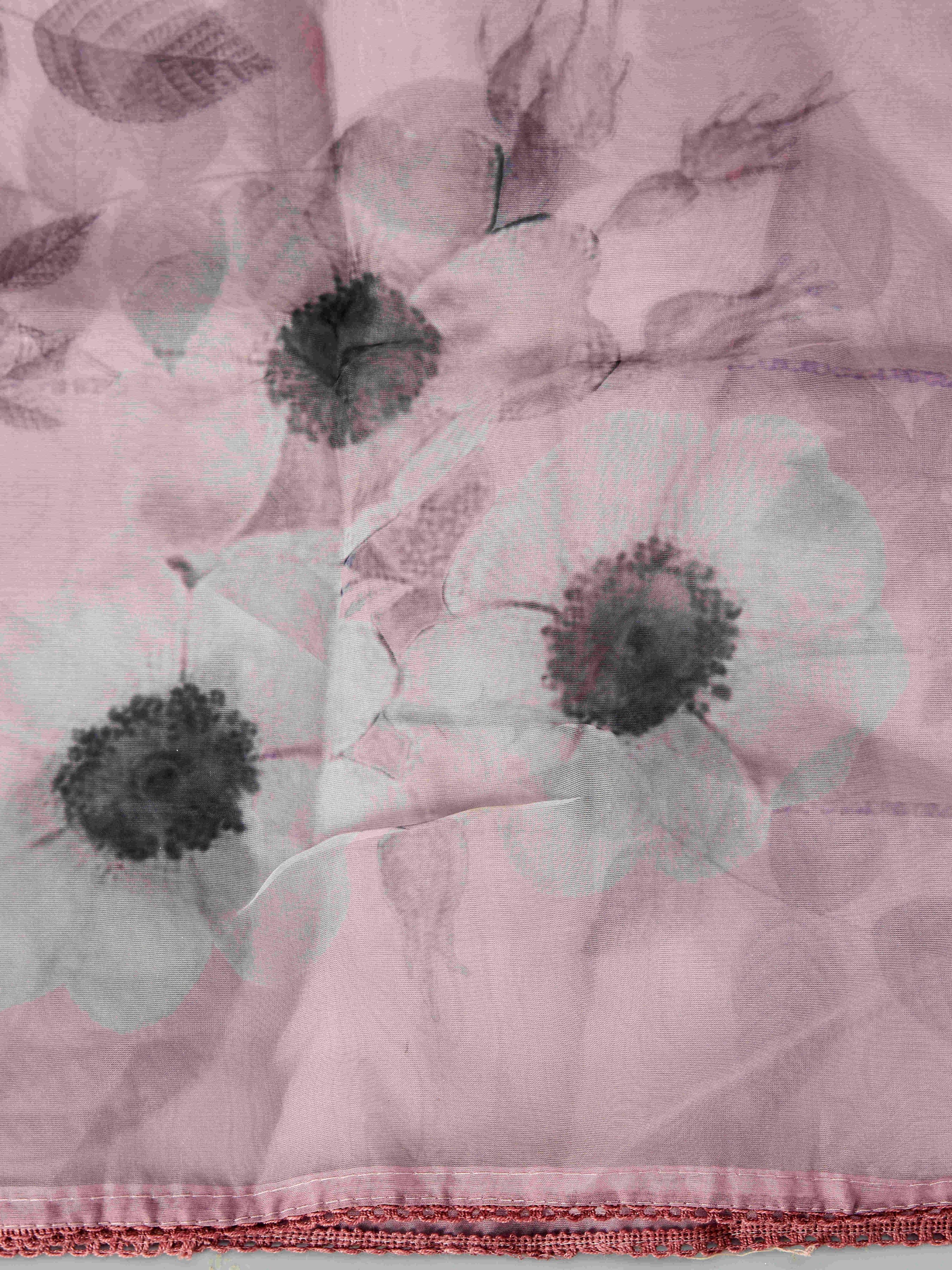 Floral Embroidered Pure Cotton Kurta With Trousers & Dupatta